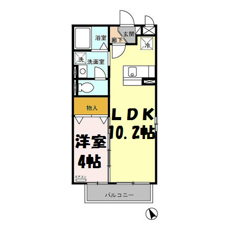 クレール 間取り図