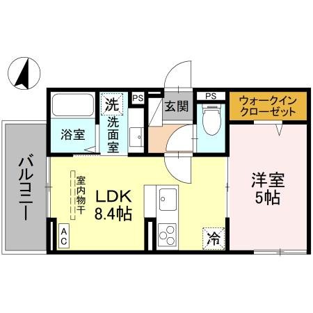 DーROOM南越谷 間取り図