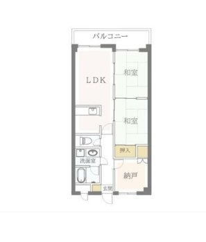 KIフラット越谷 間取り図