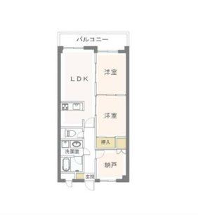 KIフラット越谷 間取り図