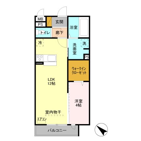 イルソーレ吉川美南　ヴェルデ 間取り図