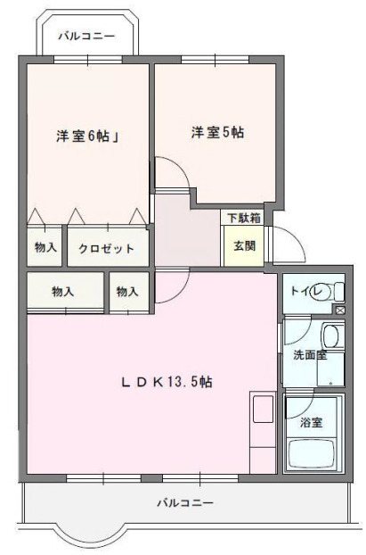 シャトープラン村田 間取り図
