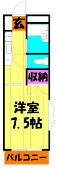 カーサ　フローラル 間取り図