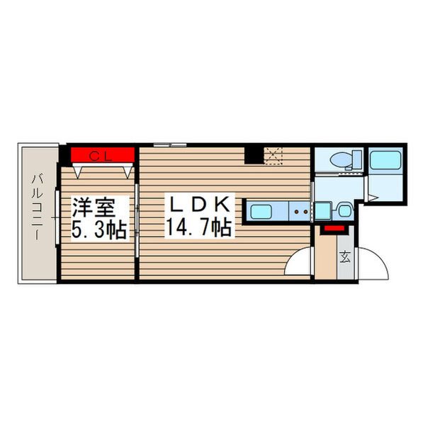 グランドゥ―ル越谷 間取り図