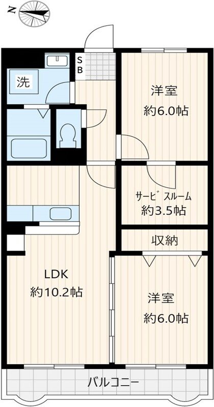 埼玉県春日部市備後東３丁目20-1 間取り