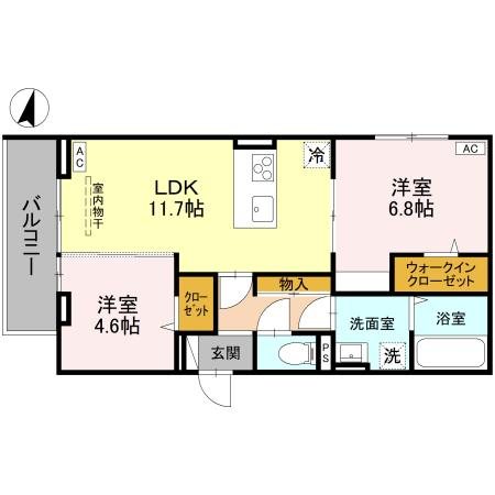 DーROOM南越谷 間取り