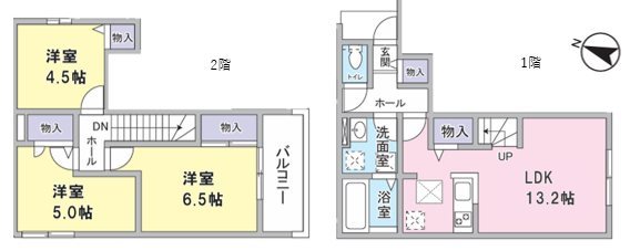 埼玉県越谷市大沢３丁目28-4 間取り