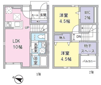 埼玉県越谷市大沢３丁目28-4 間取り