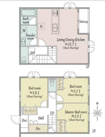 Windsor　Court（ウィンンザーコートサウス）  間取り
