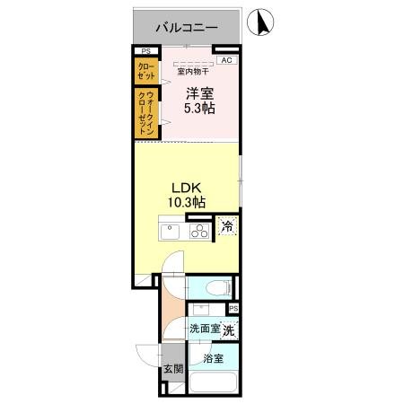 (仮称）D-ROOM春日部大場 間取り