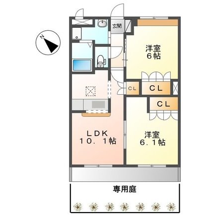 ガーデンヒルズNAKAYAMA壱番館 間取り