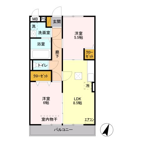 アヴァンセーヌ草加 間取り