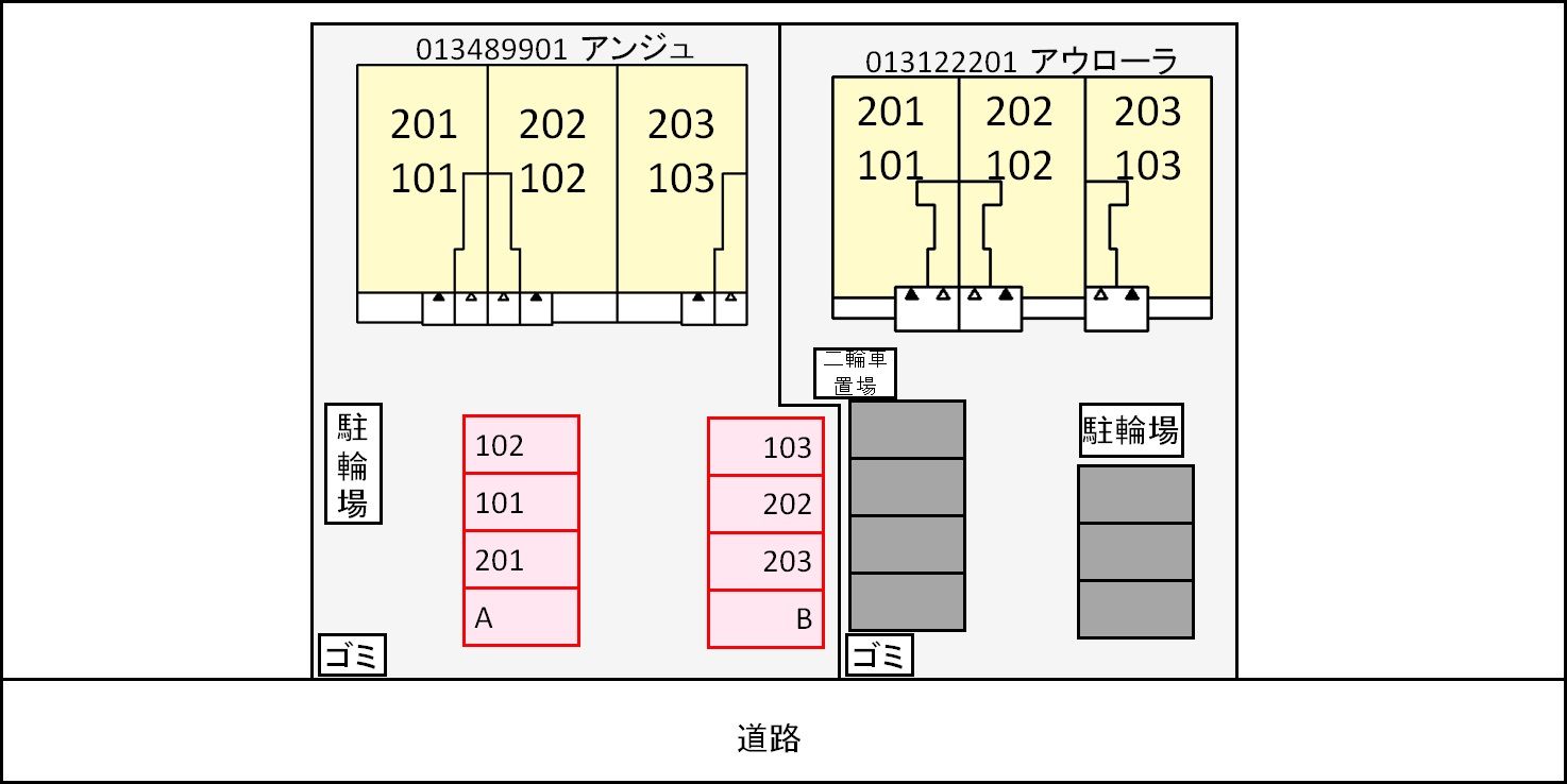 アンジュ 駐車場