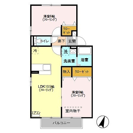 アドラーブル　Ⅰ 間取り