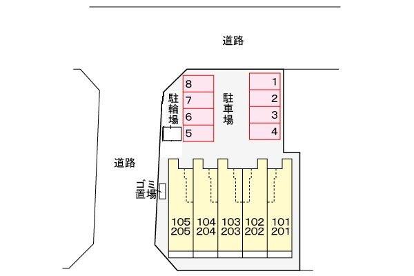 ポワール・メゾン　T 駐車場