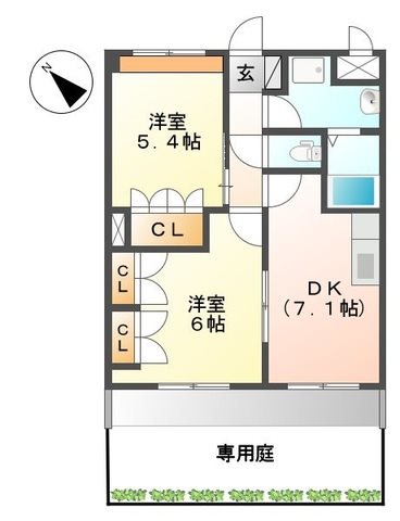 ガーデンヒルズNAKAYAMA弐番館 間取り