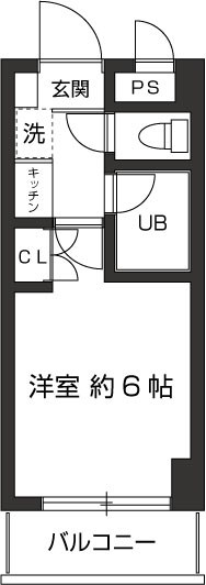 共立リライアンス高尾駅前 407号室 間取り