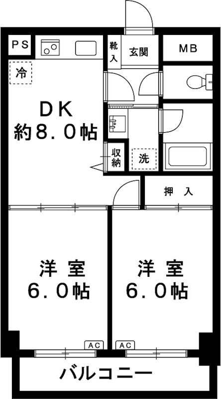 アソシエール千川 間取り図