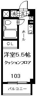 ONE's RESIDENCE立川錦町 103号室 間取り