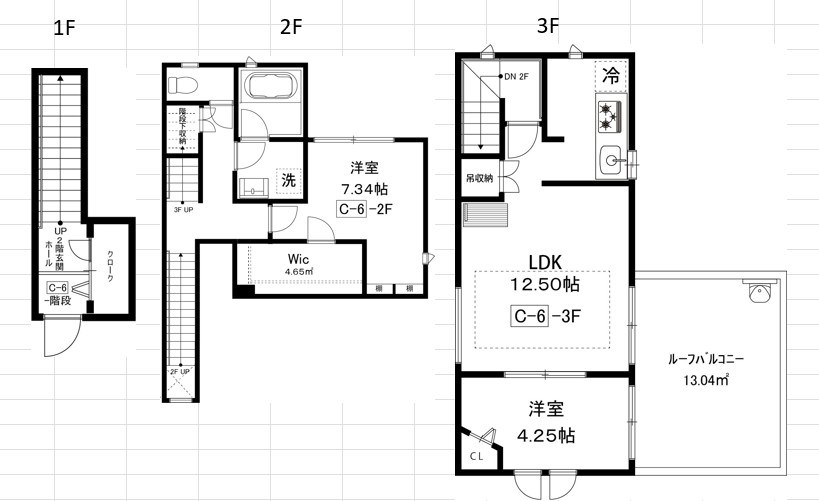 CHELSEA   GARDEN宮崎台 C-6号室 間取り