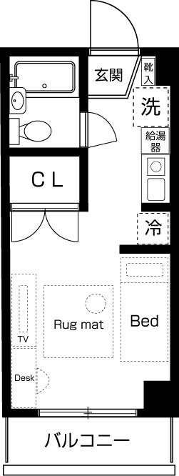 新井ビル 604号室 間取り