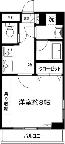 クレメゾン妙典 101号室 間取り