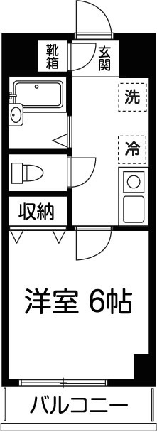 ベルバージェあざみ 104号室 間取り