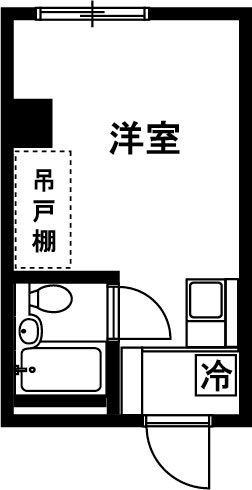 荻野ハイツ 212号室 間取り