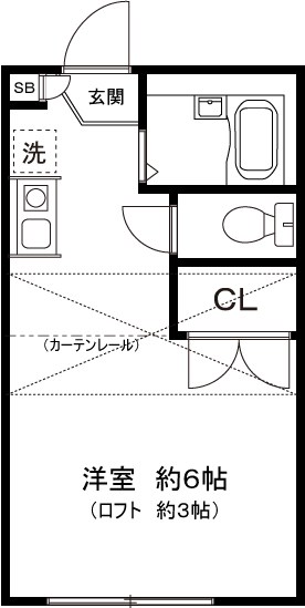 カーサ横浜青葉 103号室 間取り