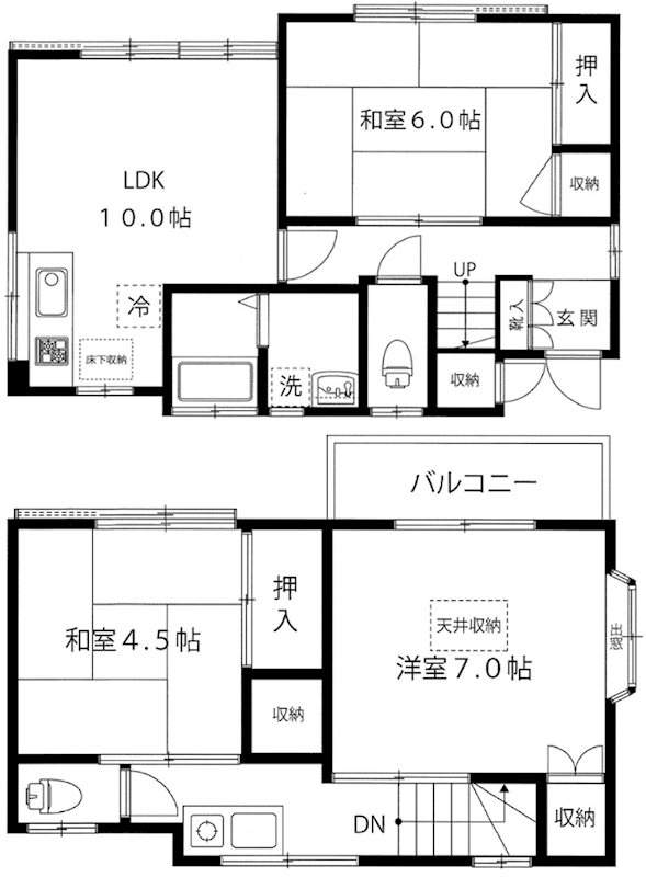 幡ヶ谷戸建 間取り