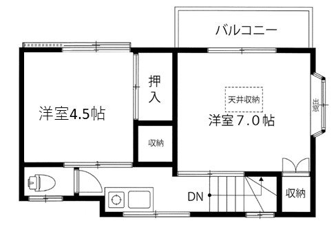 幡ヶ谷戸建 玄関