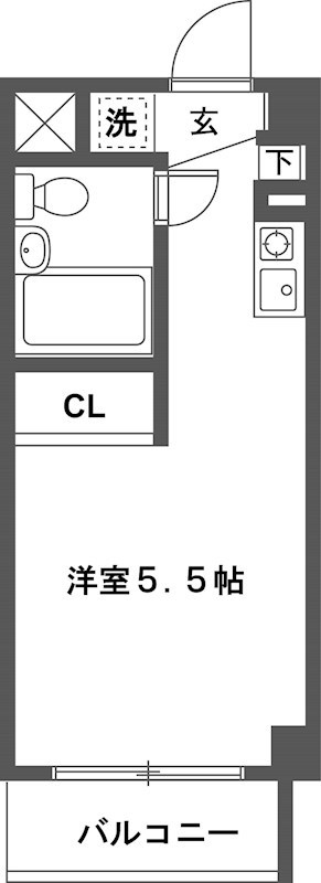 ONE's RESIDENCE立川錦町 106号室 間取り