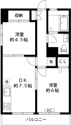 ロアジール調布 間取り図