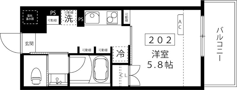 ルーナ　ピィエナ代々木上原 202号室 間取り