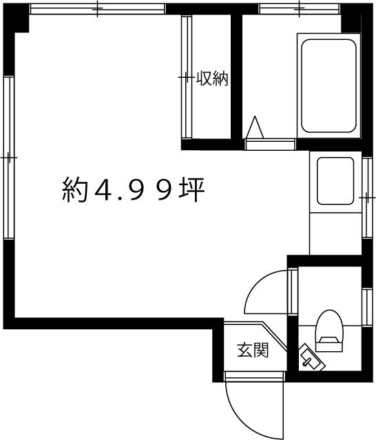 マンションうぐいす 101号室 間取り