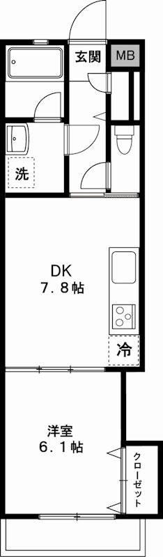 コンフォート目白 202号室 間取り