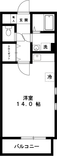 チェリーコートつつじヶ丘 101号室 間取り
