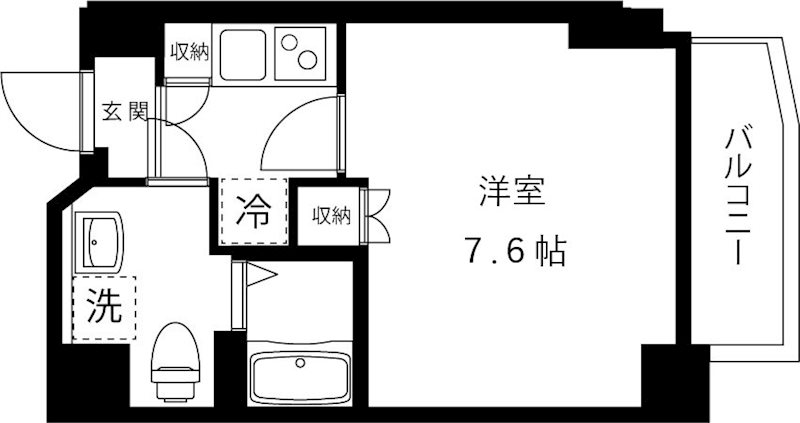 YOKE・Ⅶ 401号室 間取り