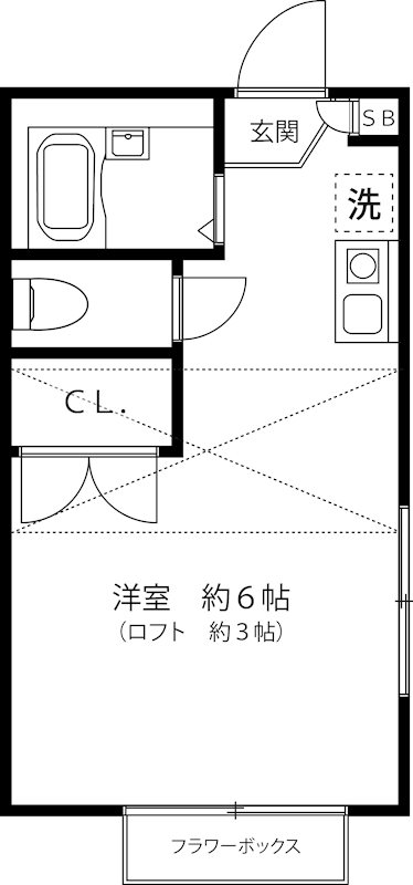 カーサ横浜青葉 204号室 間取り