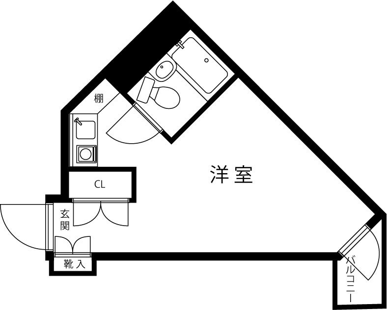 八王子ドミトリー明秀 211号室 間取り