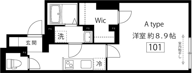 サンフォレスタ文京大塚 101号室 間取り