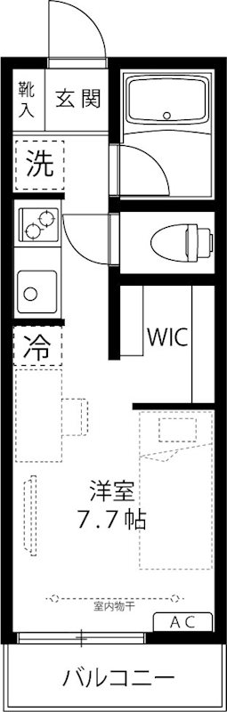 リバティハウス 101号室 間取り