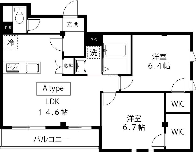 バーニッシュ世田谷 303号室 間取り