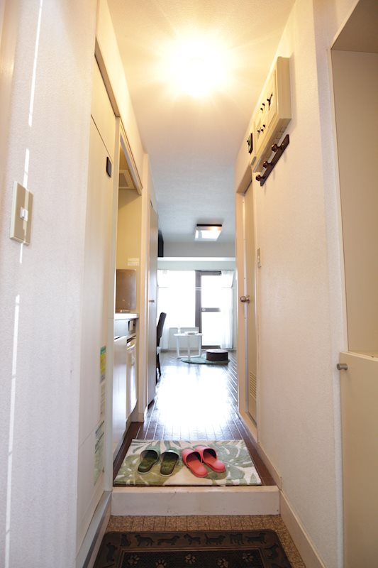 貝取学生会館 玄関