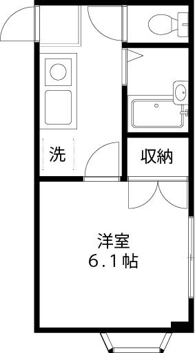 パールハイツ 105号室 間取り