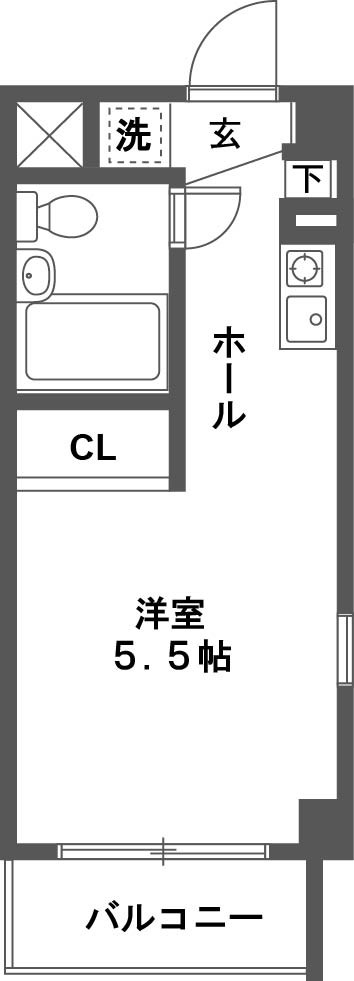 ONE's RESIDENCE立川錦町 401号室 間取り