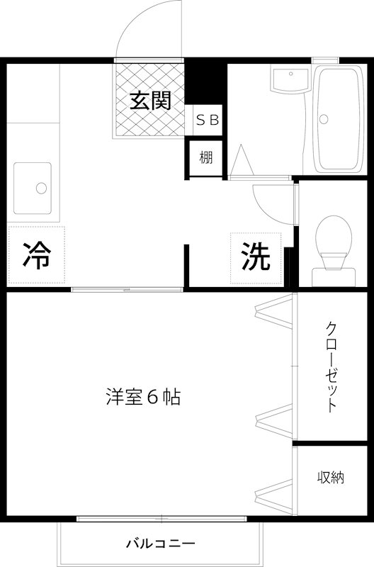 カーサベルデ星川 201号室 間取り