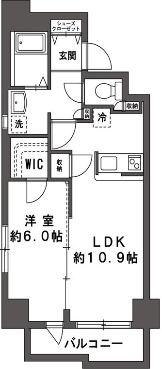 シティレジデンス町田中町 401号室 間取り