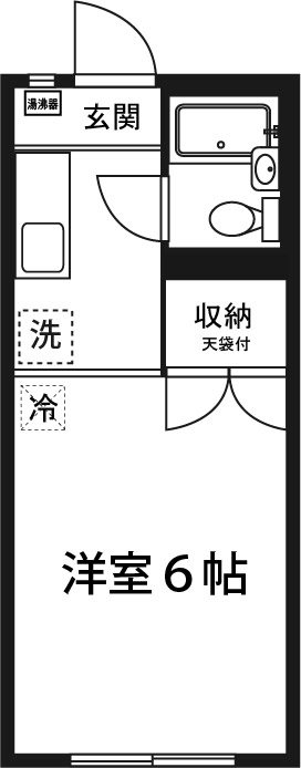 スチューデントパレス多摩センター 103号室 間取り
