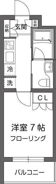 ガーデン用賀 311号室 間取り
